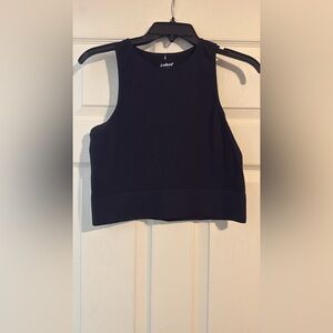 T.J.Maxx Black Sleeveless Cropped Tank